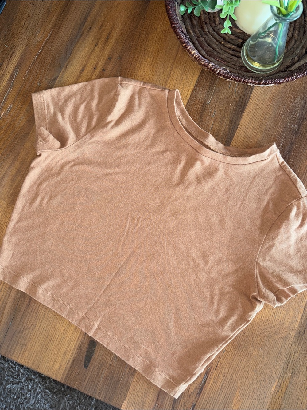 wild fable Cropped Tee in Warm Tan